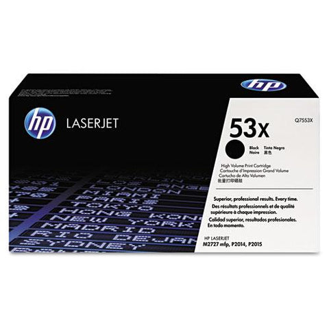 Original HP 53X, (Q7553X) High Yield Black Original LaserJet Toner Cartridge