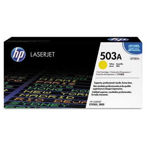 Original HP 503A, (Q7582A) Yellow Original LaserJet Toner Cartridge