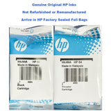 Original HP 64 Black & Tri-Color Ink Cartridges, Genuine OEM Multi-Pack Inks Save Your Money (N9J90AN & N9J89AN)