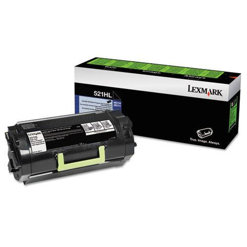 Original Lexmark 52D1H0L High-Yield Toner, 25000 Page-Yield, Black