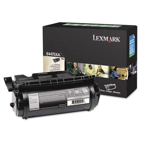 Original Lexmark 64475XA Toner, 55000 Page-Yield, Black