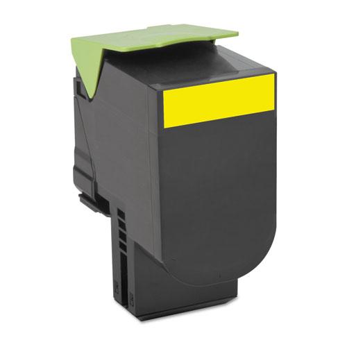 Original Lexmark 70C1HYO High-Yield Toner, 3000 Page-Yield, Yellow