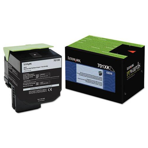 Original Lexmark 70C1XKO Extra High-Yield Toner, 8000 Page-Yield, Black