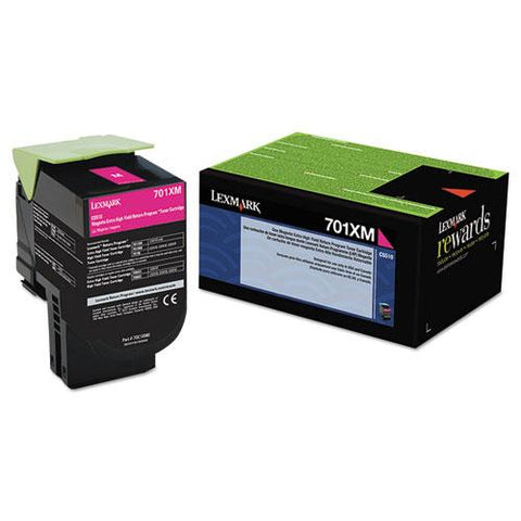 Original Lexmark 70C1XM0 Extra High-Yield Toner, 4000 Page-Yield, Magenta