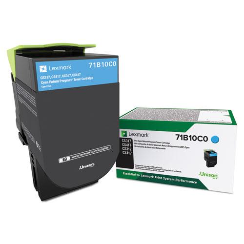 Original Lexmark 71B10C0 Toner, Cyan