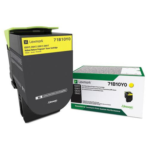 Original Lexmark 71B10Y0 Toner, Yellow