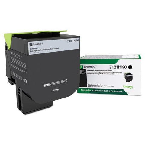 Original Lexmark 71B1HK0 High-Yield Toner, Black