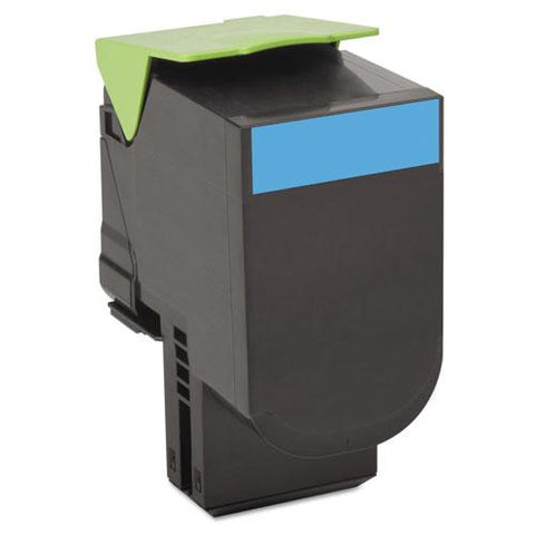 Original Lexmark 80C10C0 Toner, 1000 Page-Yield, Cyan