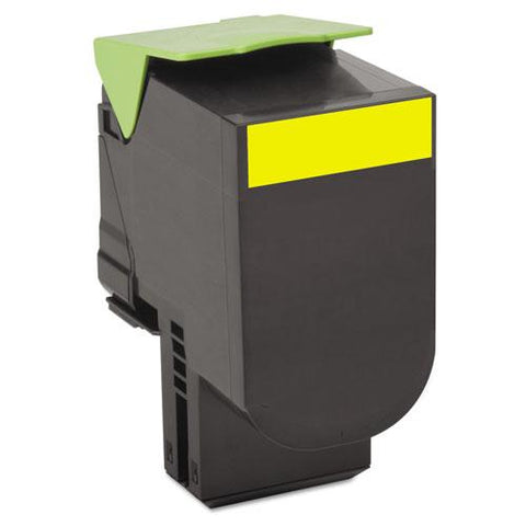 Original Lexmark 80C10Y0 Toner, 1000 Page-Yield, Yellow