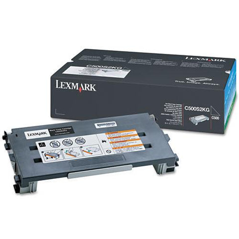 Original Lexmark C500S2KG Toner, 2500 Page-Yield, Black