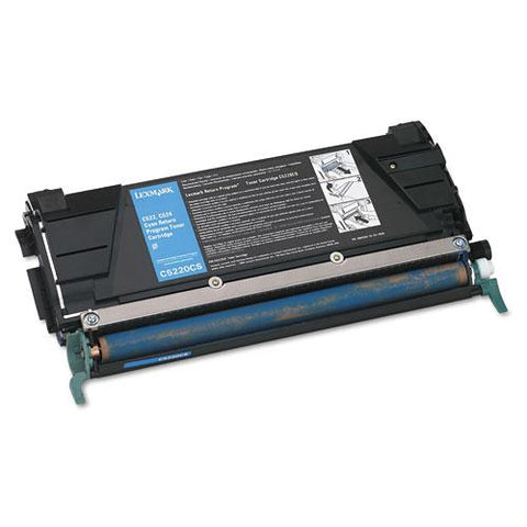 Original Lexmark C5220CS Toner, 3000 Page-Yield, Cyan