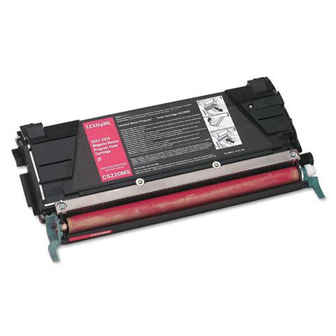 Original Lexmark C5220MS Toner, 3000 Page-Yield, Magenta