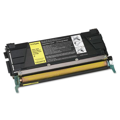 Original Lexmark C5220YS Toner, 3000 Page-Yield, Yellow