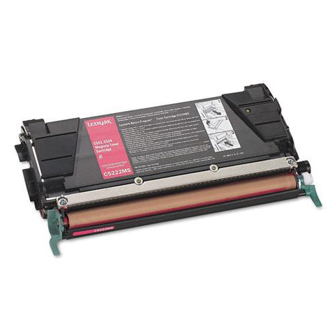 Original Lexmark C5222MS Toner, 3000 Page-Yield, Magenta