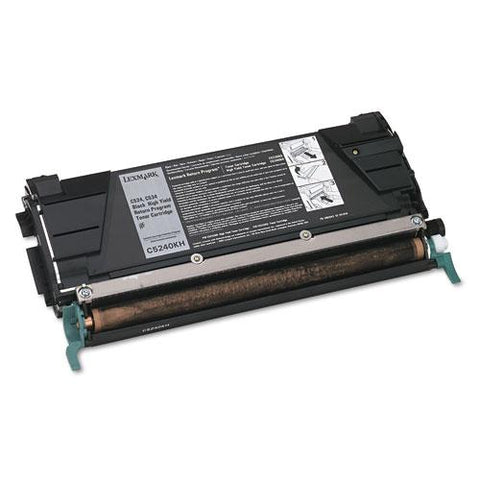 Original Lexmark C5240KH High-Yield Toner, 8000 Page-Yield, Black