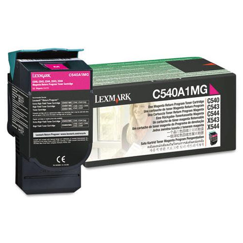 Original Lexmark C540A1MG Toner, 1000 Page-Yield, Magenta