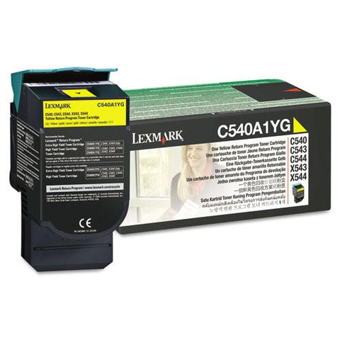 Original Lexmark C540A1YG Toner, 1000 Page-Yield, Yellow