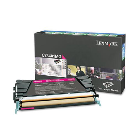 Original Lexmark C734A1MG Toner, 6000 Page-Yield, Magenta