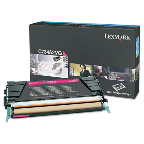 Original Lexmark C734A2MG Toner, 6000 Page-Yield, Magenta