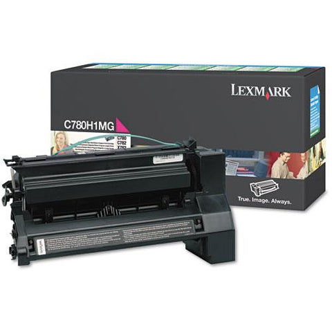 Original Lexmark C780H1MG High-Yield Toner, 10000 Page-Yield, Magenta