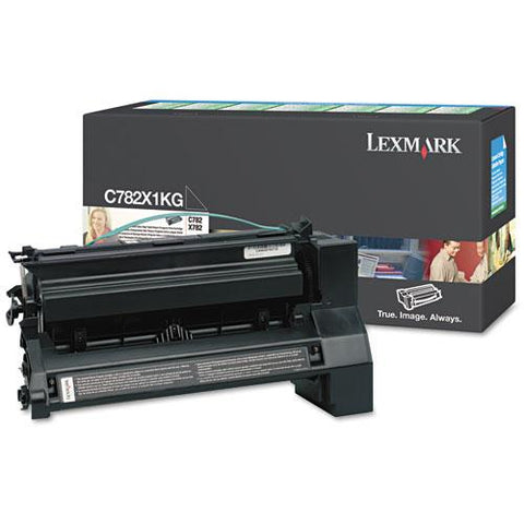 Original Lexmark C782X1KG Extra High-Yield Toner, 15000 Page-Yield, Black