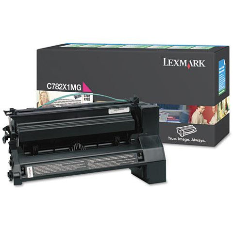 Original Lexmark C782X1MG Extra High-Yield Toner, 15000 Page-Yield, Magenta