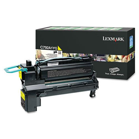 Original Lexmark C792A1YG Toner, 6000 Page-Yield, Yellow