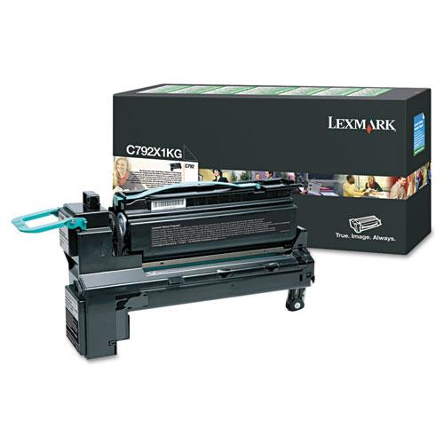 Original Lexmark C792X1KG Extra High-Yield Toner, 20000 Page-Yield, Black