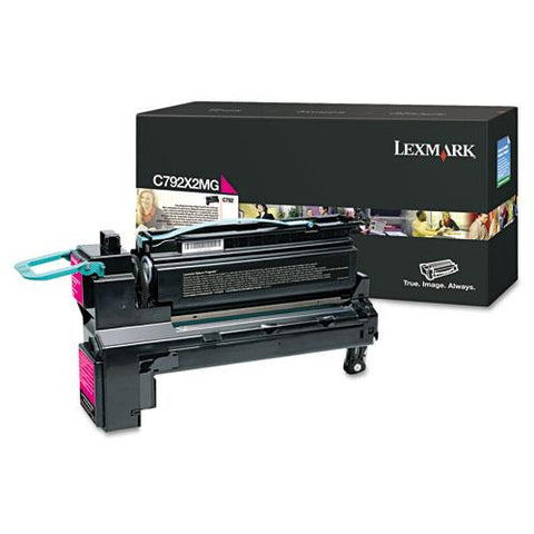 Original Lexmark C792X2MG Extra High-Yield Toner, 20,000 Page Yield, Magenta