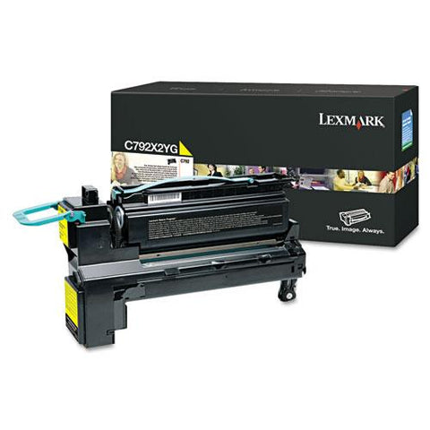 Original Lexmark C792X2YG Extra High-Yield Toner, 20,000 Page-Yield, Yellow