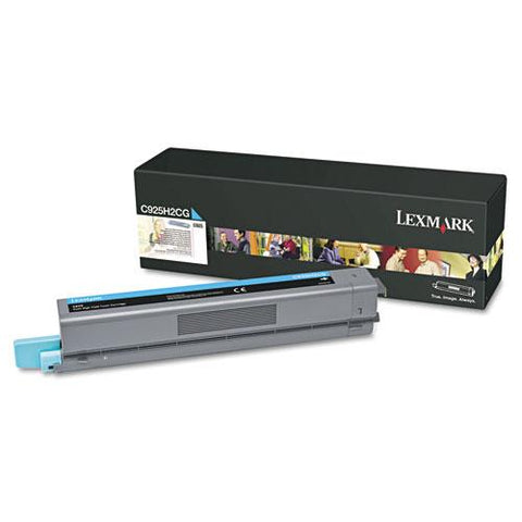 Original Lexmark C925H2CG High-Yield Toner, 7,500 Page-Yield, Cyan