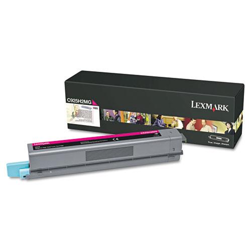 Original Lexmark C925H2MG High-Yield Toner, 7,500 Page-Yield, Magenta