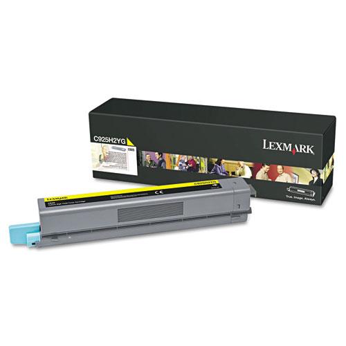 Original Lexmark C925H2YG High-Yield Toner, 7,500 Page-Yield, Yellow