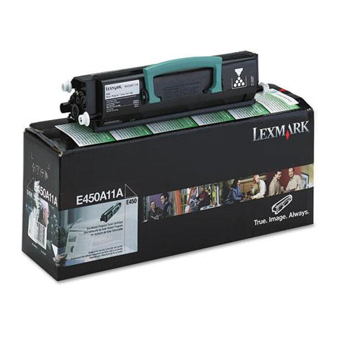 Original Lexmark E450A11A Toner, 6000 Page-Yield, Black