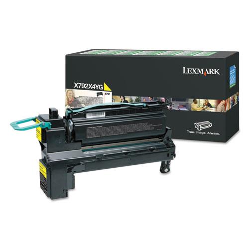 Original Lexmark X792X4YG (X792) Extra High-Yield Toner, 20000 Page-Yield, Yellow