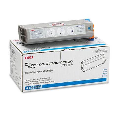 Original Oki 41963003 Toner (Type C4), 10000 Page-Yield, Cyan