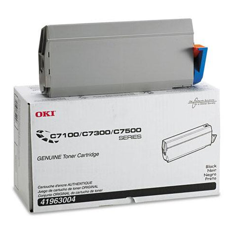 Original Oki 41963004 Toner (Type C4), 10000 Page-Yield, Black