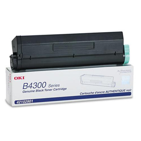 Original Oki 42102901 High-Yield Toner, 6000 Page-Yield, Black