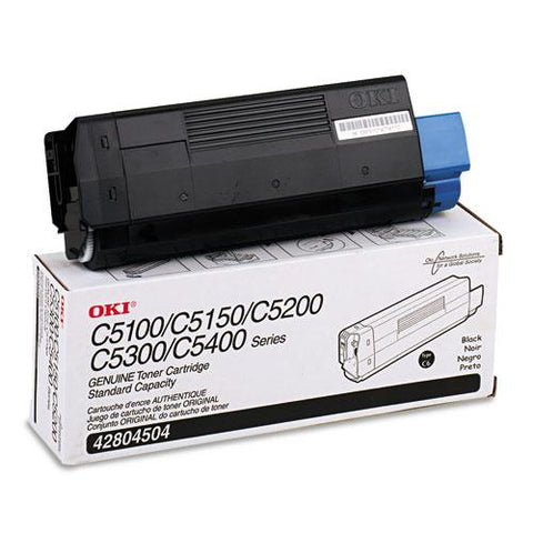 Original Oki 42804504 Toner (Type C6), 3000 Page-Yield, Black