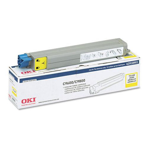 Original Oki 42918901 Toner (Type C7), 15000 Page-Yield, Yellow