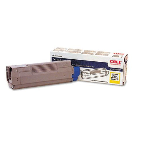 Original Oki 43324417 Toner, 5000 Page-Yield, Yellow