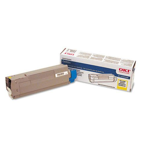 Original Oki 43324466 Toner, 4000 Page-Yield, Yellow