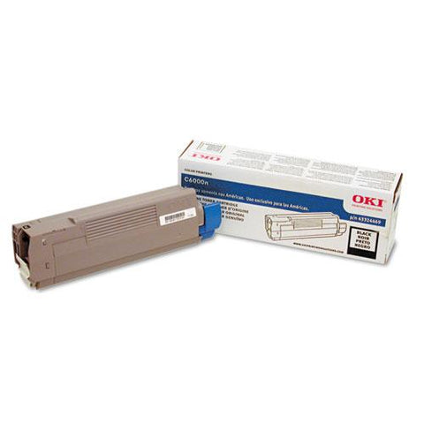 Original Oki 43324469 Toner, 5000 Page-Yield, Black