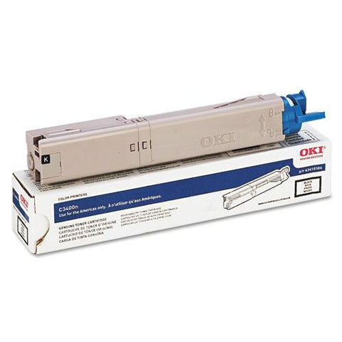 Original Oki 43459304 High-Yield Toner, 2500 Page-Yield, Black