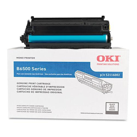 Original Oki 52116002 High-Yield Toner, 18000 Page-Yield, Black