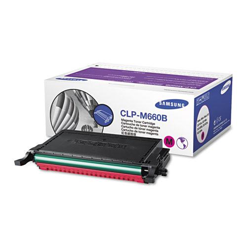 Original Samsung CLP-M660B (ST925A) High-Yield Toner, 5000 Page-Yield, Magenta