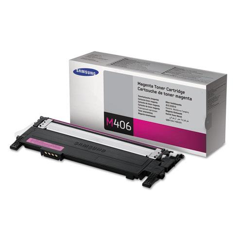 Original Samsung CLT-M406S (SU256A) Toner, 1000 Page-Yield, Magenta