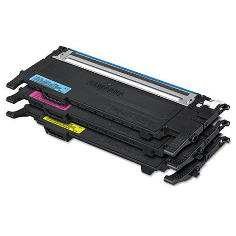 Original Samsung CLT-P407A (SU383A) Toner, 1000 Page-Yield, Cyan/Magenta/Yellow