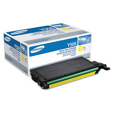 Original Samsung CLT-Y508S (SU544A) Toner, 2000 Page-Yield, Yellow