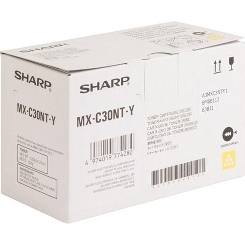 Original Sharp MXC30NTY (MX-C30NTY) Yellow Toner (6K YLD)